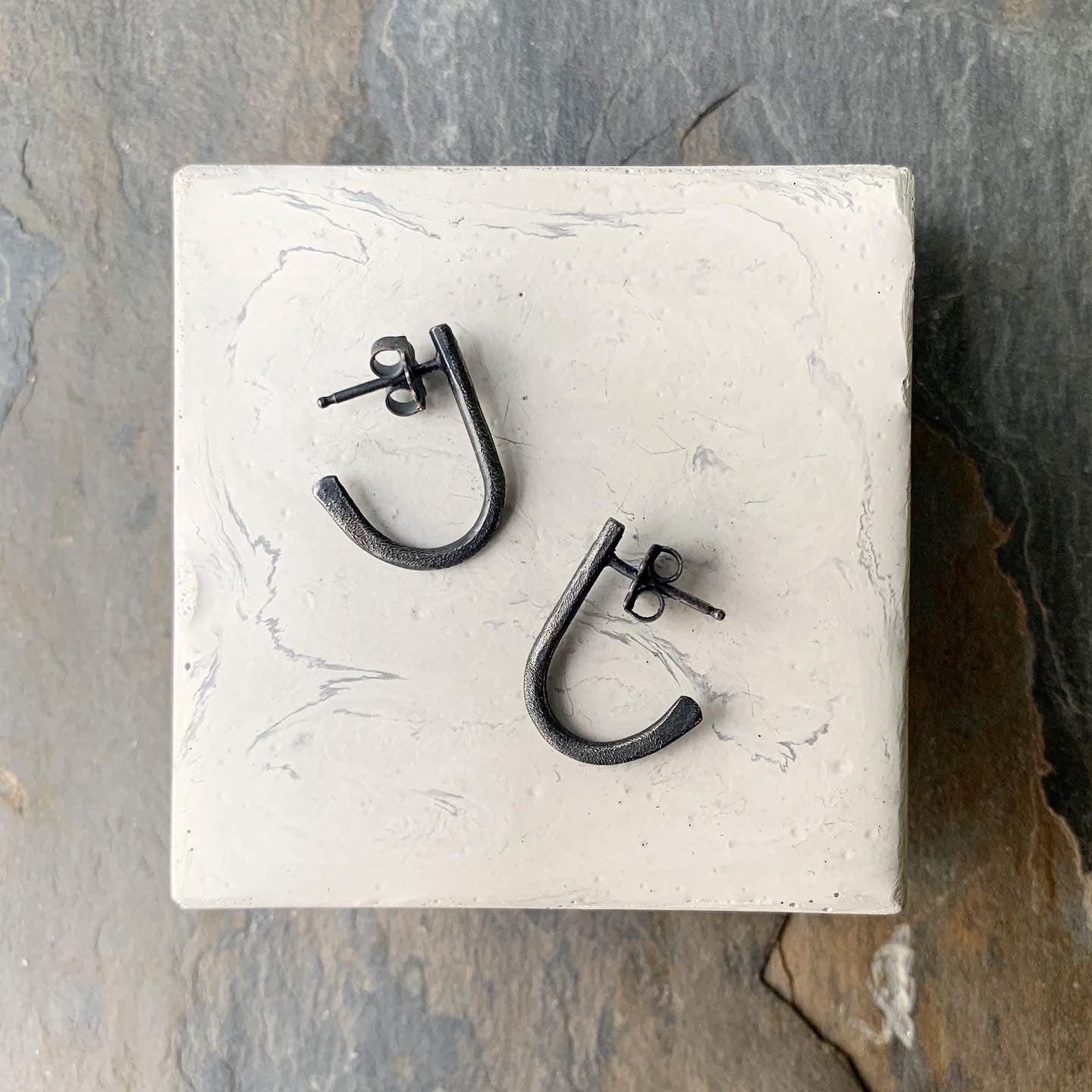 The Fish Tail Stud - Three Flames Silverworks