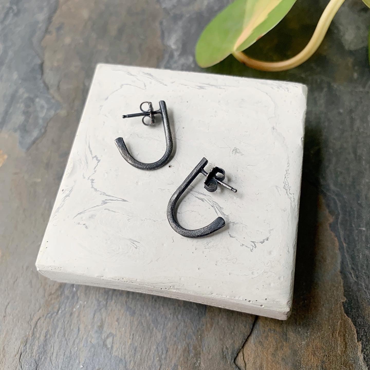 The Fish Tail Stud - Three Flames Silverworks