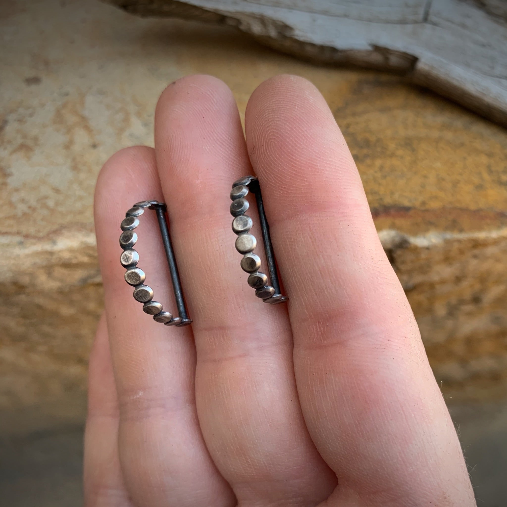 Trap Stud - Three Flames Silverworks