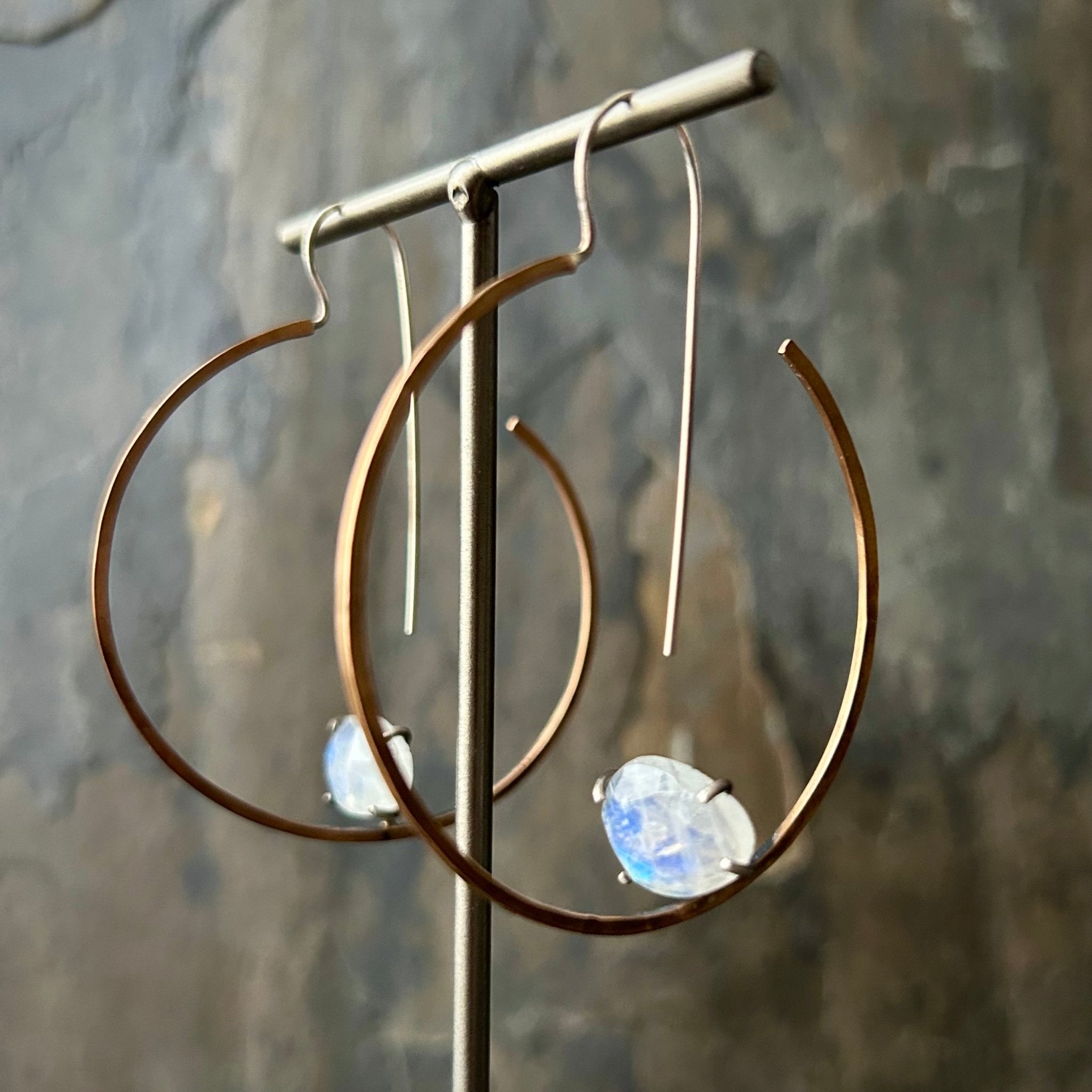 Seeress Hoops - Three Flames Silverworks