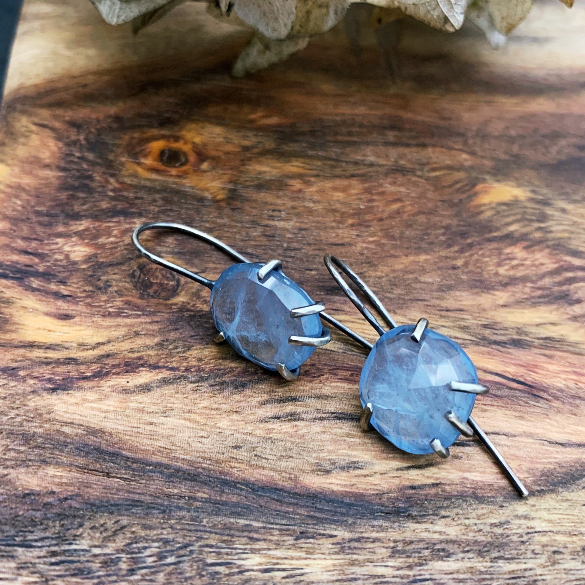 Eve Earring: Aquamarine - Three Flames Silverworks