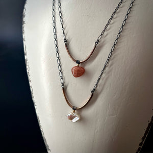 Daymark Necklace - Heishi Pearl