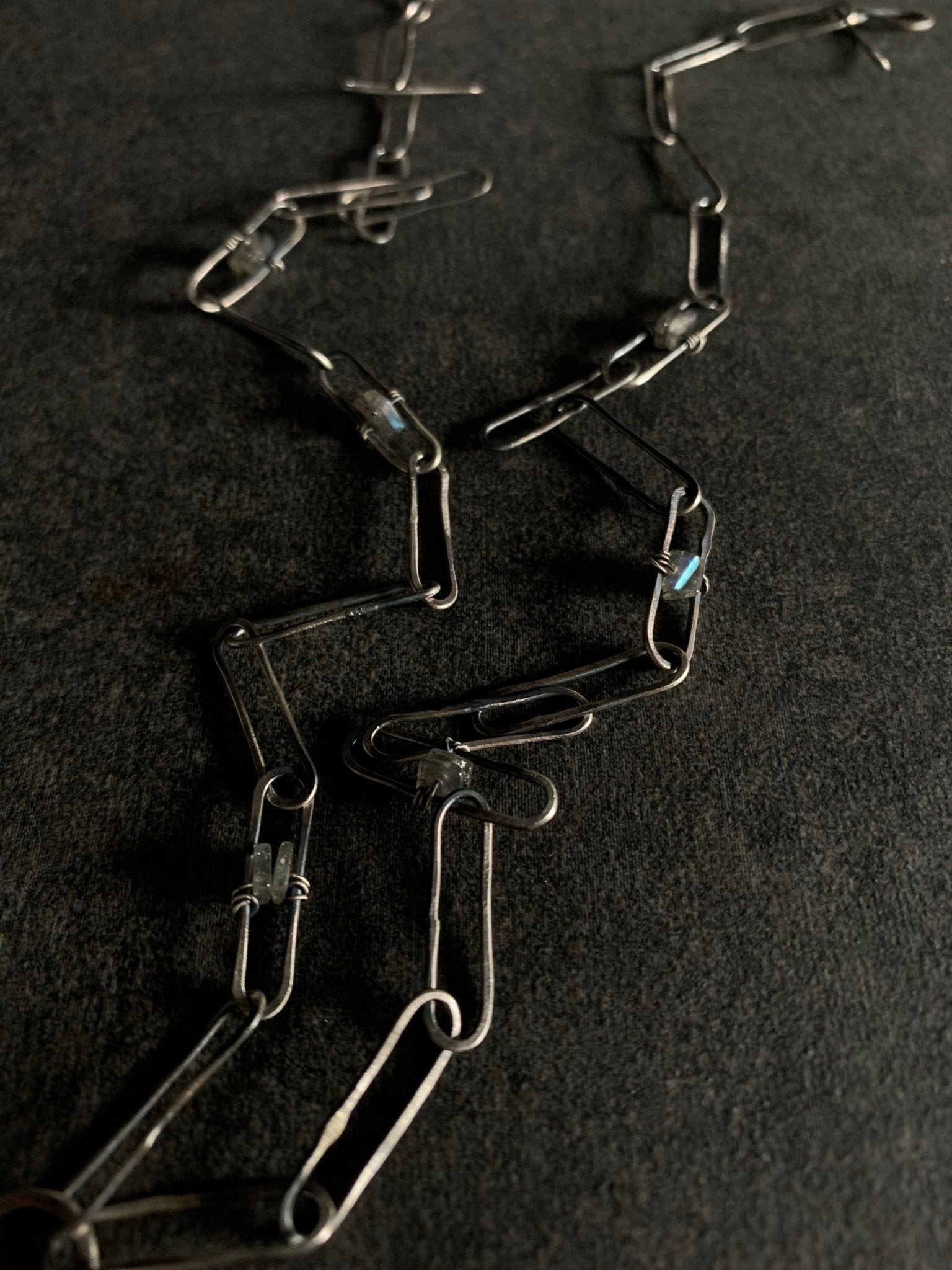 Wayfinder Necklace no. 3 - Royal Imperial Jasper - Three Flames Silverworks