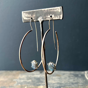 Seeress Hoop with Labradorite