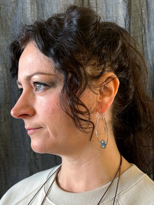 Seeress Hoop with Labradorite