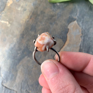 Celeste Ring with Ocean Jasper Size 7.25