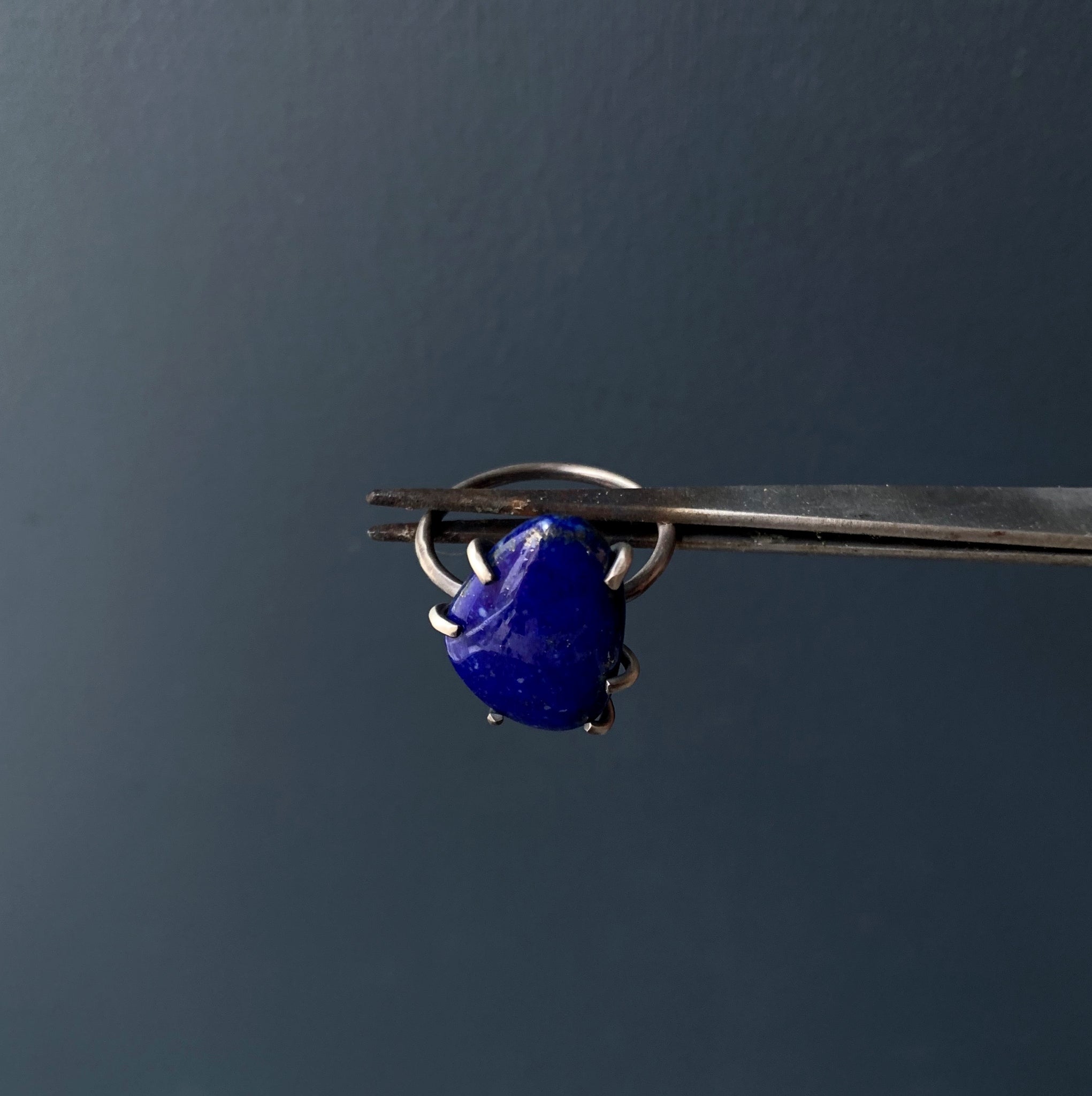 Celeste Ring with Lapis Size 9.5