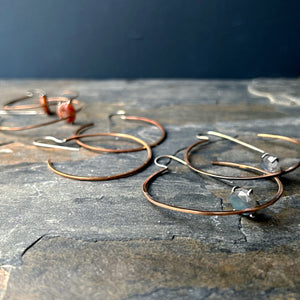 Seeress Hoop with Labradorite