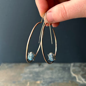 Seeress Hoop with Labradorite